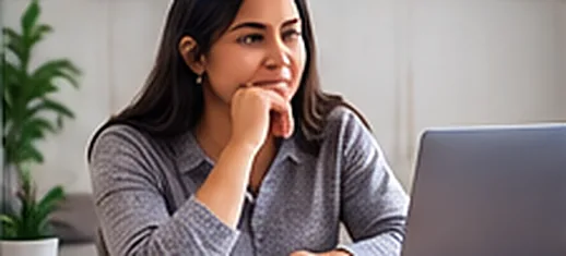 A person thoughtfully reviewing mortgage paperwork at a desk